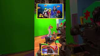 CBeebies House behind the scenes with me performing Dodge the Dog with copresenter Evie Pickerill [upl. by Dorcea]