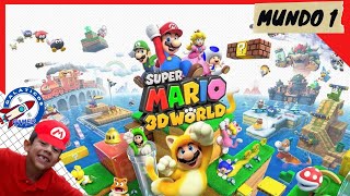 Iniciando SUPER MARIO 3D WORLD  mundo 1 campina simples [upl. by Hollington]