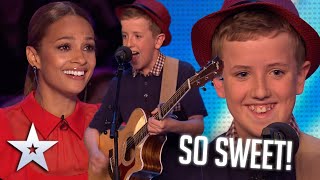 12yearold writes CUTE LOVE SONG for his SECRET CRUSH  Audition  BGT Series 9 [upl. by Linnea]