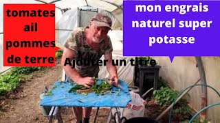 mon engrais potasse  pour tomates ail et échalotes [upl. by Attiuqehs]