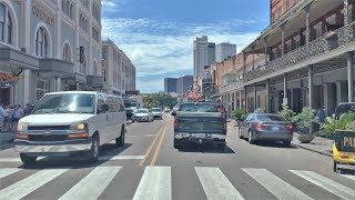 Driving Downtown 4K  New Orleans Levee Street  USA [upl. by Dunc]