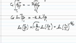 Reversible Adiabatic Compression of Ideal Gas [upl. by Sirrot61]