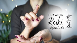 Reiki ASMR  Tracing Reiki Symbols  Hand Movements Face Touching Smudging Whispering [upl. by Coppinger]