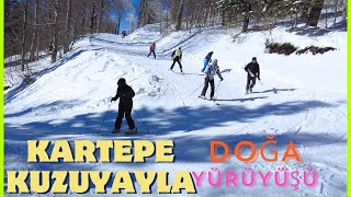 KARTEPE 2024 VLOG KUZUYAYLA  KARDA DOĞA YÜRÜYÜŞÜ  NATURE TRIP ON THE SNOW [upl. by Moir]