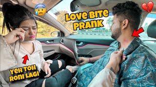 Sanchi Ke Sath Yeh Mane Kya Krdeya😰 Love Bite Prank On Her😱  preparation of ladakh Ride [upl. by Ettenoj614]