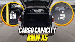 2023 BMW X5  True Cargo Capacity Given In Inches [upl. by Immat442]