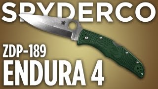 Spyderco Endura 4 ZDP189 Knife Review [upl. by Wehtta762]