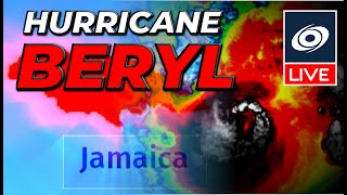 Hurricane Beryl arrives in Jamaica  Live Coverage [upl. by Toddy400]