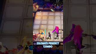 ZILONGS PERFECT COMBO USING THARZ SKILL 3  MOBILE LEGENDS  MAGIC CHESS alwayswinsynergy mlbb [upl. by Yknip535]