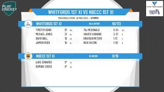 Whitfords 1st XI v NBCCC 1st XI Day 1 [upl. by Karlyn]