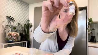 Splitting a 15mg Single Use Vial of Mounjaro into 3x5mg shots [upl. by Hegarty]