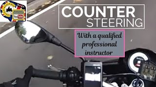 Countersteering how to counter steer Riding tips [upl. by Berkow179]