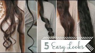 5 Easy CurlsWaves Using a Flat Iron  a Review [upl. by Kauslick]