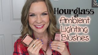 Review New Hourglass Ambient Lighting Blushes [upl. by Machute]