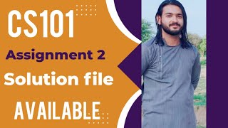 cs101 Assignment 2 Solution 2023 with File [upl. by Yelena]