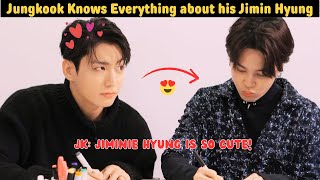 Jungkook knows Everything about his Precious Jimin Hyung [upl. by Aldrich]