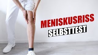 Meniskus Test  Meniskusriss Selbsttest [upl. by Ettevad517]