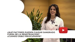 ¿Qué factores pueden causar sangrado fuera de la menstruación [upl. by Josias]