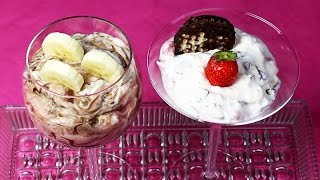 QUARKDESSERT mit NUTELLA und ERDBEEREN [upl. by Ecinaej]