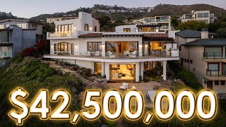 INSIDE A 42500000 MEDITERRANEAN OCEANFRONT LAGUNA BEACH ESTATE [upl. by Terej]