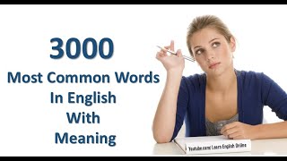 English Dictionary 🌟3000🌟 most common words in english with meaning [upl. by Yllah]