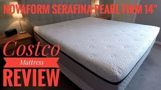 Costco Mattress Review  Novaform 14quot Serafina Pearl King Firm [upl. by Nauht]