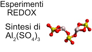 Sintesi del Solfato di Alluminio tramite reazione REDOX DIY [upl. by Ahseket]