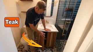 Teak Bathroom Sink Cabinet [upl. by Eelinnej]