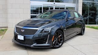 2017 Cadillac CTSV In Depth First Person Look [upl. by Nallak]