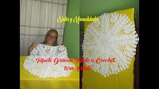 Como hacer tapetecarpeta a crochet Paso a Paso [upl. by Karsten219]