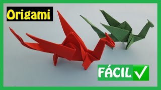 ▷ Cómo hacer un 🐲 DRAGÓN en Origami FÁCIL  Papiroflexia PASO A PASO✅ [upl. by Kelsy]