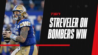 We know the fight we have in this locker room Streveler on Bombers win [upl. by Ludovika]