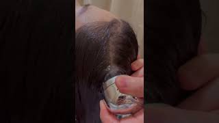 Scalp treatment 🙃👼 relaxingmusic relaxing nature love kbeauty meditationmusic skincare [upl. by Hicks]