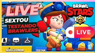 BRAWL STARS TESTANDO BRAWLERS AO VIVO brawlstars aovivo live [upl. by Ametaf612]