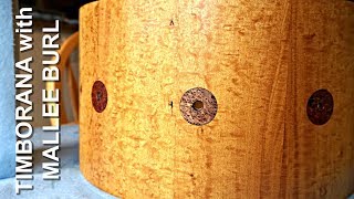 SOLID WOOD STAVE SNARE DRUM TIMBORANA amp MALLEE BURL Pt 2 [upl. by Shuma]