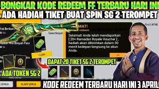 KODE REDEEM FREE FIRE TERBARU 3 APRIL 2024 HARI INI [upl. by Kei]