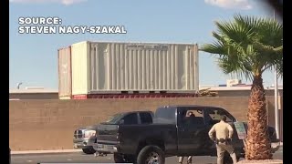 New video shows police shootout in Las Vegas [upl. by Naik]