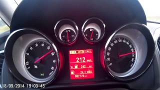 Opel Astra J 16 T SIDI Acceleration 200kmh  Autobahn 720p [upl. by Eiahpets]