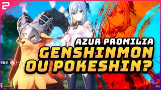 Quando Pokémon encontra Genshin Impact  Azur Promilia novo RPG chinês [upl. by Ellenod]