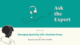 1003 Managing Spasticity with a Baclofen Pump [upl. by Sugihara]