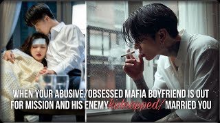 Jungkookff mafia king kidnapped you amp forcefully married u while ur obsessed bf is out for mission [upl. by Aitnauq]