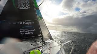 Figaro 3 Smurfit Kappa First run in strong winds [upl. by Greenstein]