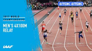 Mens 4x100m Relay Final  IAAF World Championships London 2017 [upl. by Sikram]