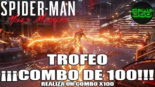 SpiderMan Miles Morales  Trofeo ¡¡¡Combo de 100 Combo de 100 golpes fácilmente [upl. by Imray]