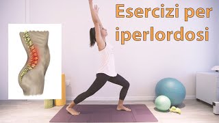 ESERCIZI SPECIFICI PER MIGLIORARE l IPERLORDOSI [upl. by Psyche]