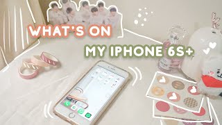 WHATS ON MY IPHONE 6S 🌈 productivity apps and hacks  Indonesia [upl. by Yatnahc]