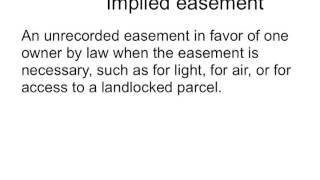 Easements  Real Estate Exam [upl. by Kalikow809]