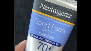 Neutrogena Sport Face Sunscreen SPF 70  How To Use amp Review ASMR [upl. by Eneryt]