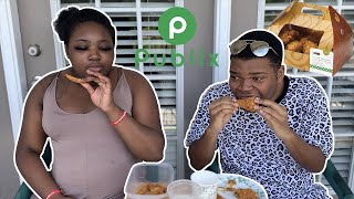 Publix Fried Chicken Mukbang w My Cousin [upl. by Arimahs]