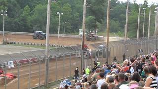 2013 Hagerstown Speedway Monster Jam Wheelie Competition Grave Digger [upl. by Armillda]